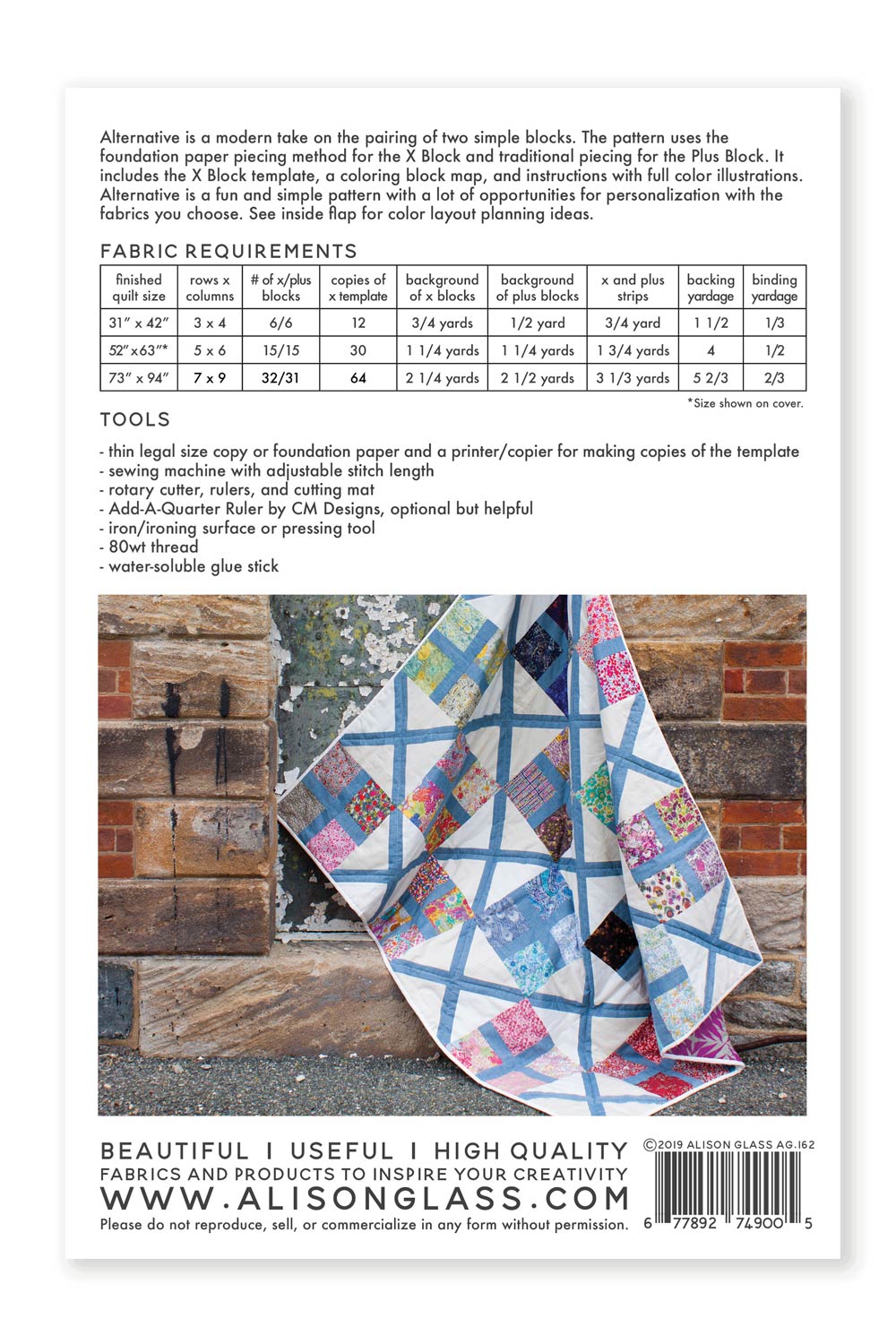 Alison Glass Alternative Quilt