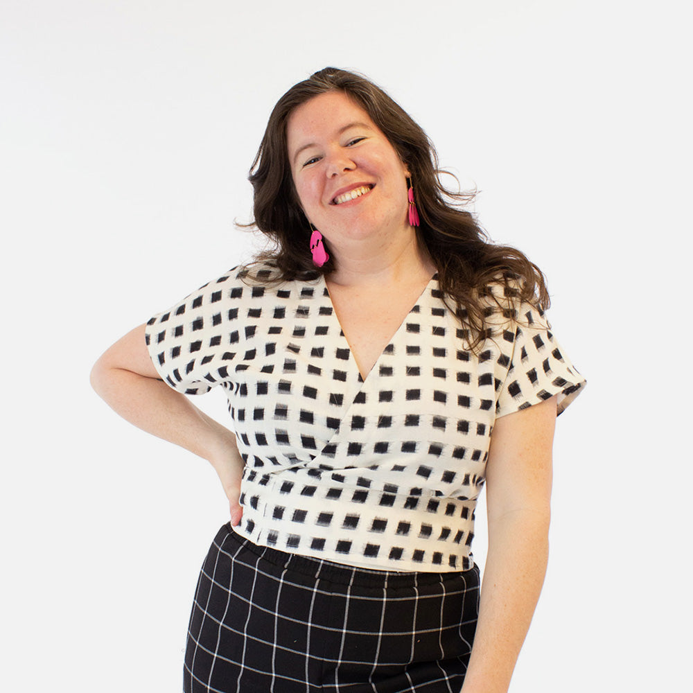 Helen's Closet Cassidy Wrap Top – The Fold Line