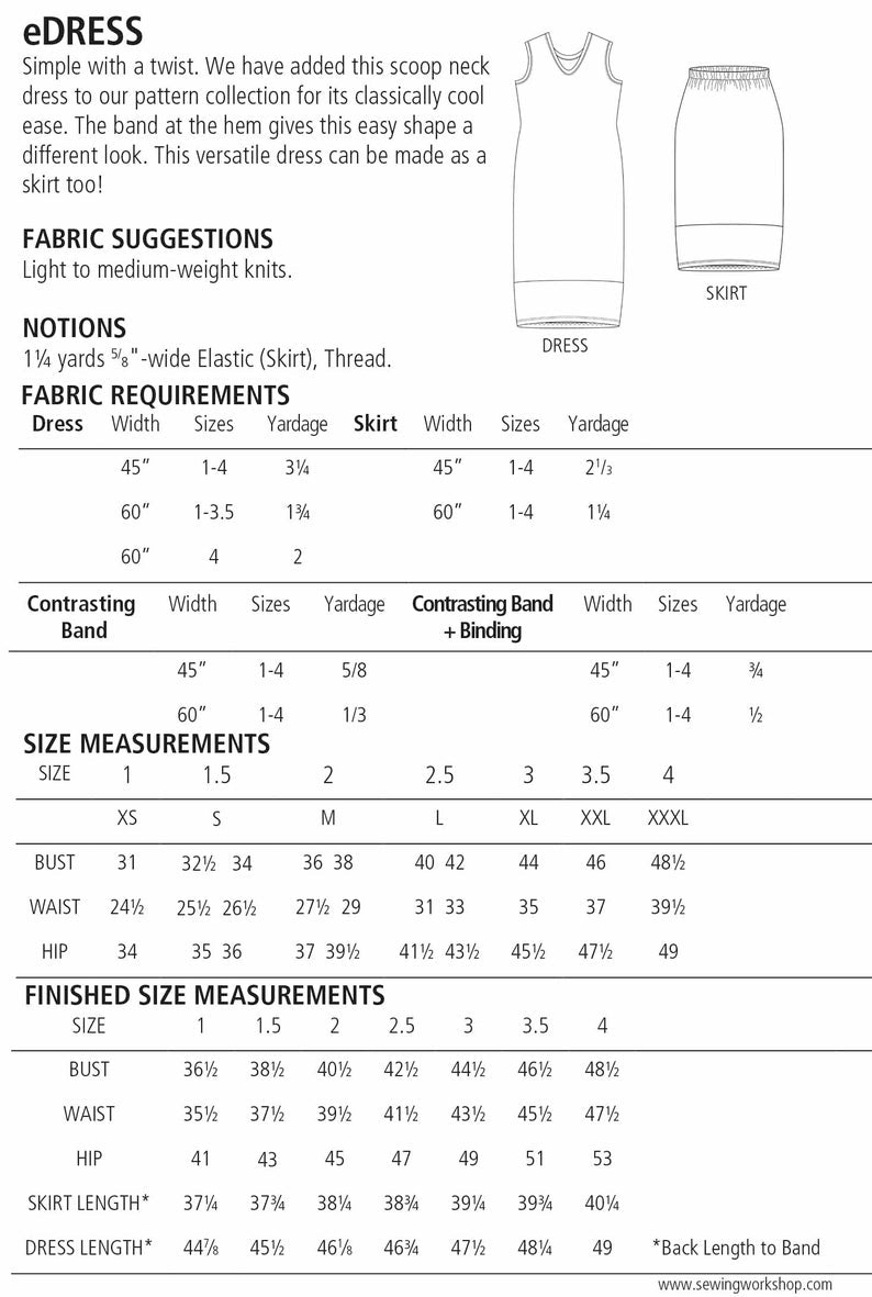 The Sewing Workshop e-Dress