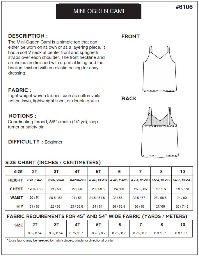 True Bias Mini Ogden Cami