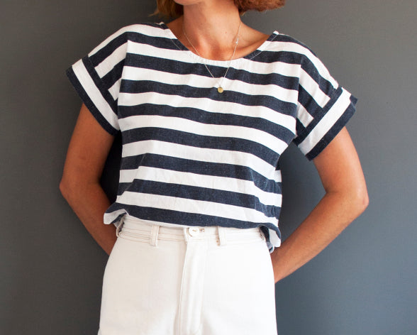 French Navy Bowery Top