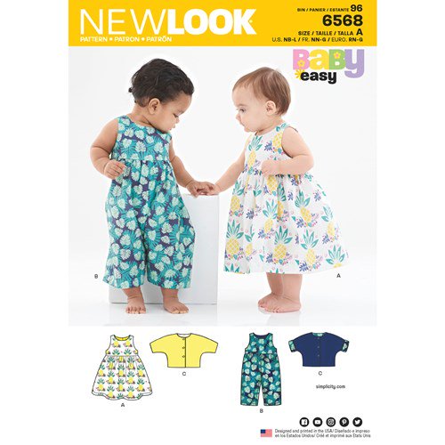 New Look Baby Dress, Romper and Jacket N6568