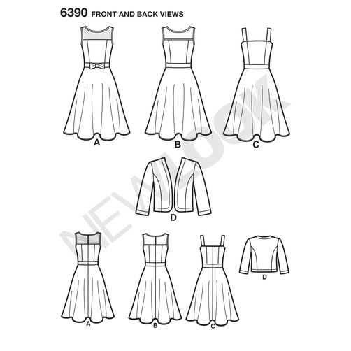 New Look Dress and Bolero N6390
