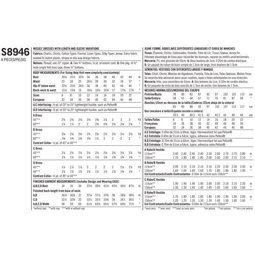 Simplicity Dresses S8946