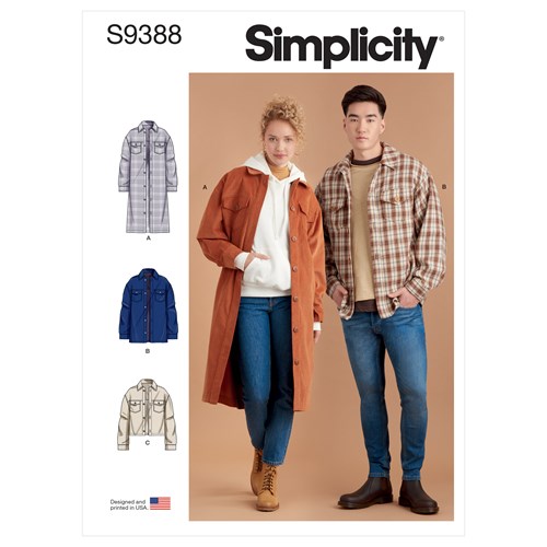 Simplicity Unisex Jackets S9388