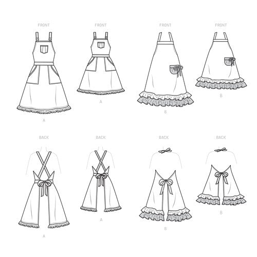 Simplicity Adult/Child Aprons S9395