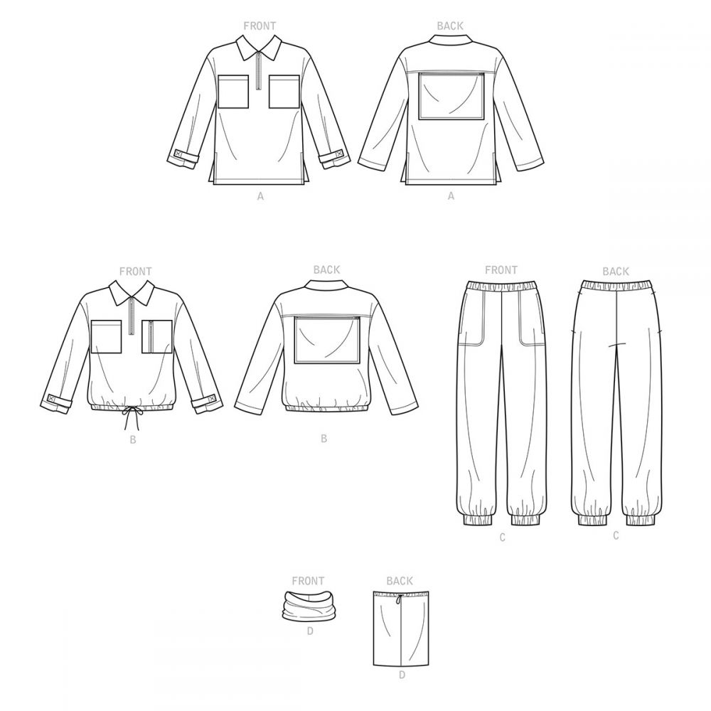 Simplicity Unisex Tops and Trousers S9278