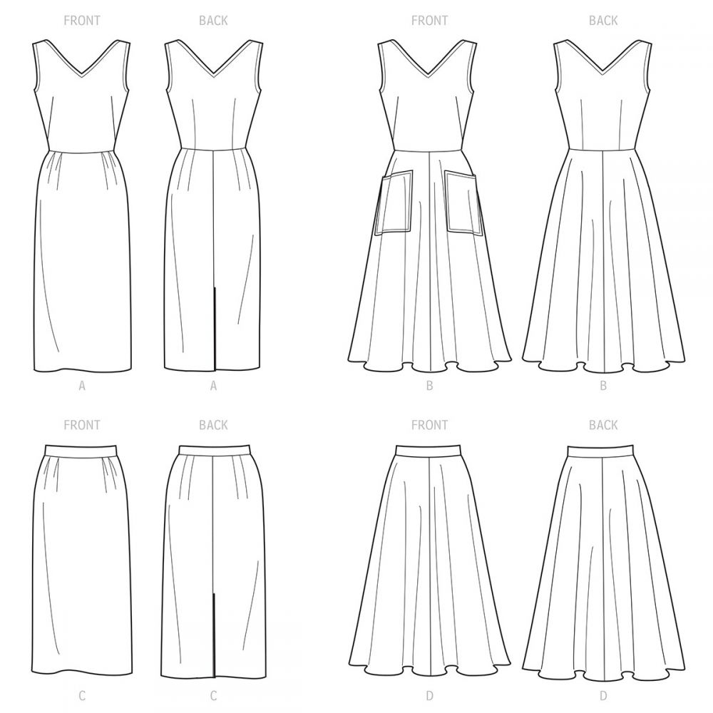 Simplicity Vintage Dress and Skirt S9449