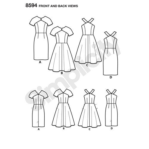 Simplicity Dress S8594