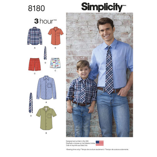 Simplicity Shirt, Boxer Shorts and Tie S8180