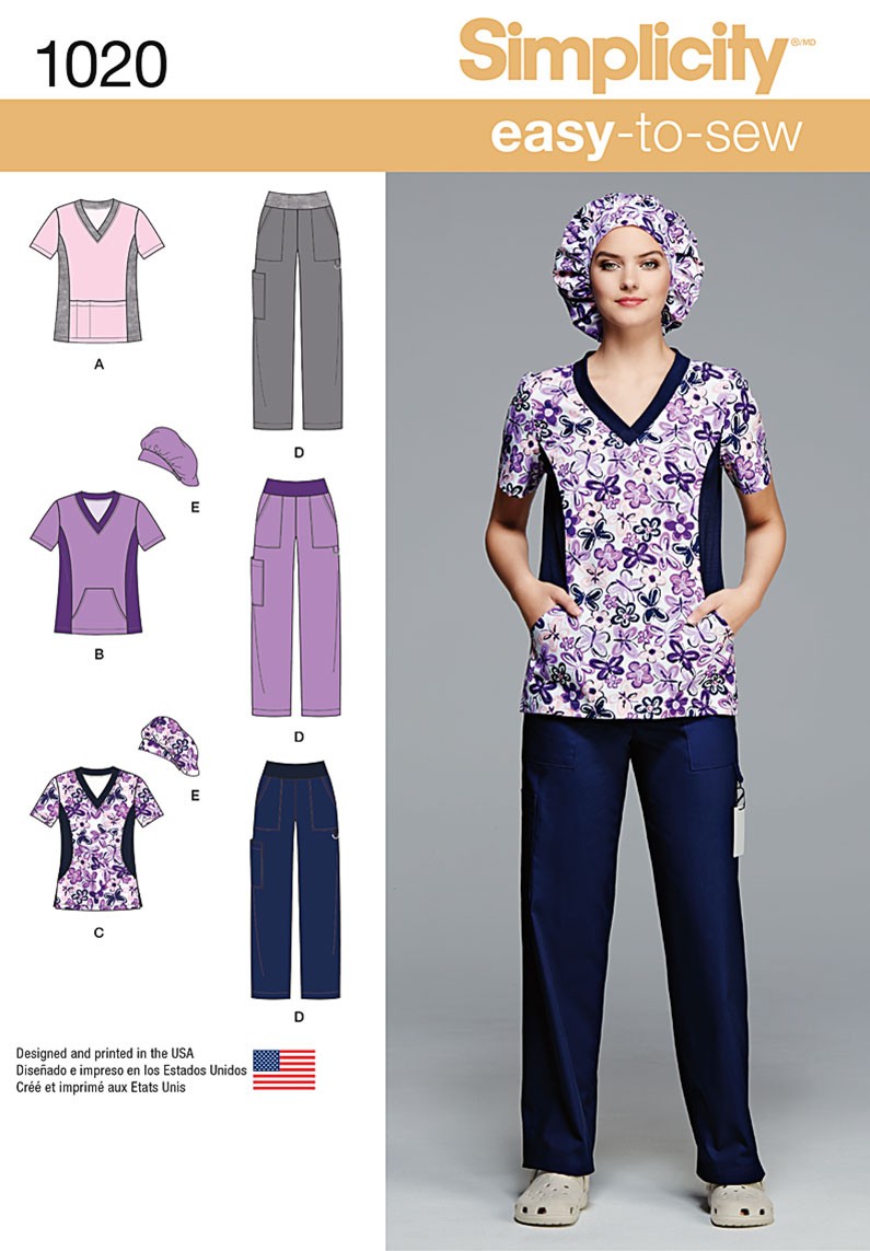 Simplicity Scrubs S1020 – The Fold Line