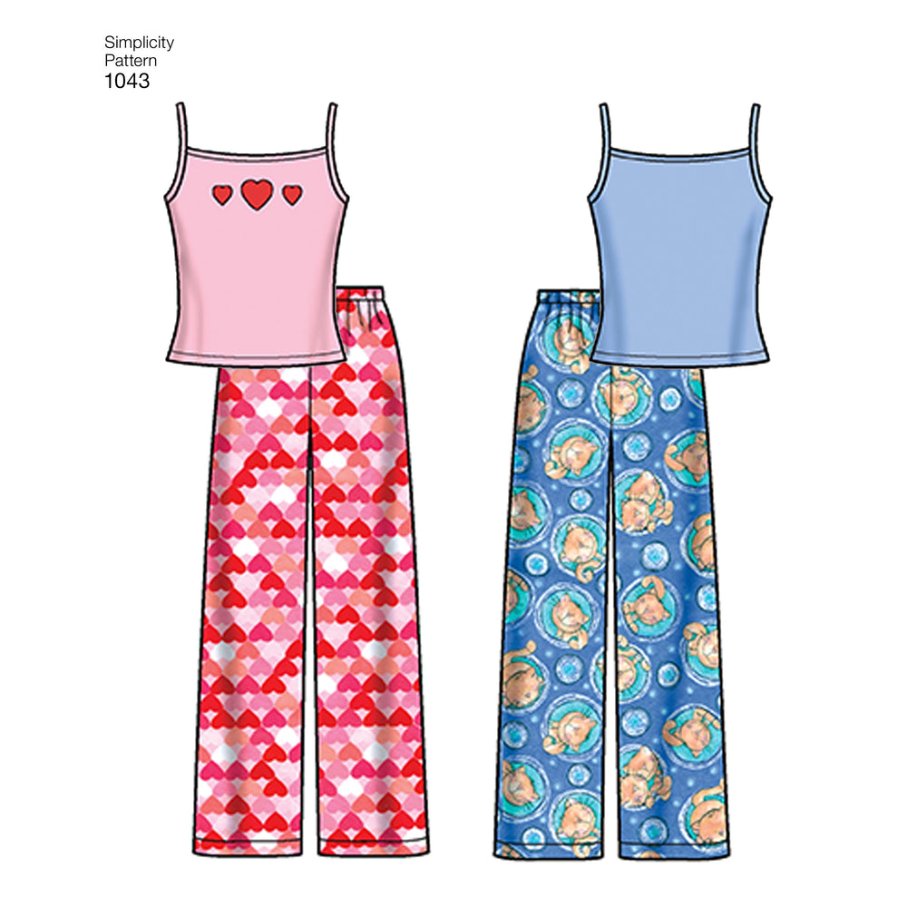 Simplicity Children's/Teens Nightwear S1043