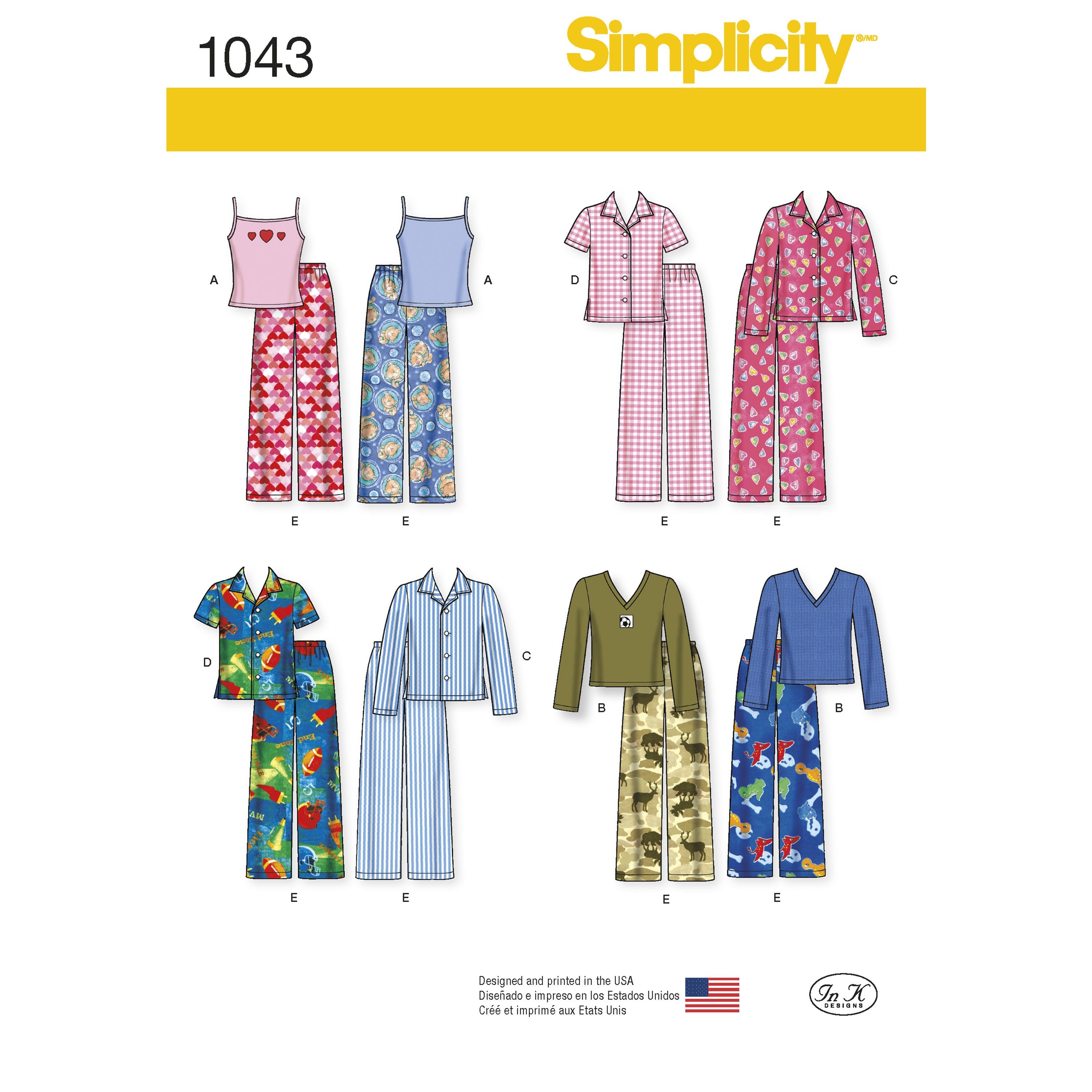 Simplicity Children's/Teens Nightwear S1043