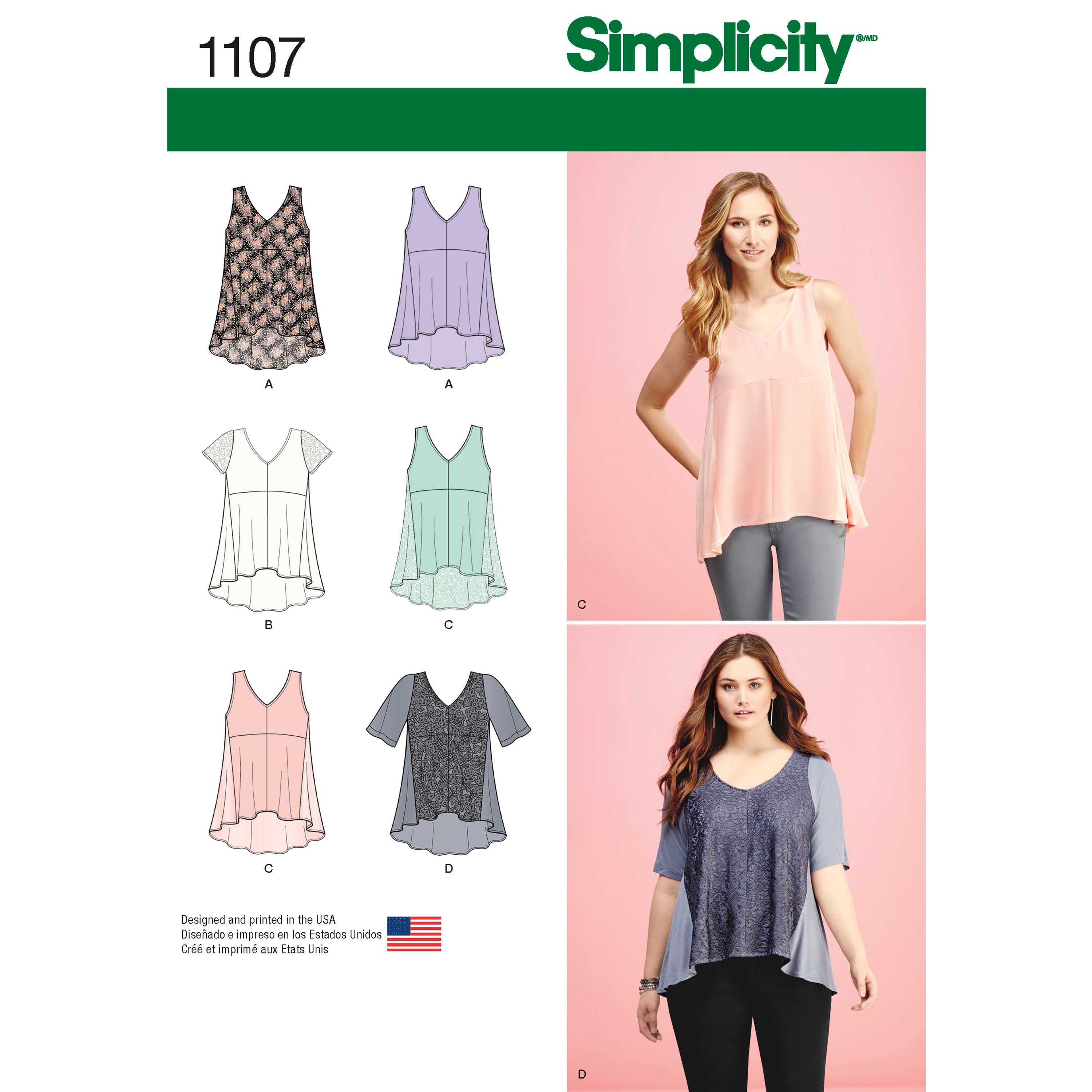 Simplicity Tops S1107