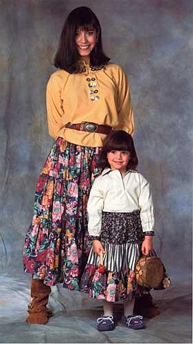 Folkwear 120 Women/Child Navajo Blouse & Skirt