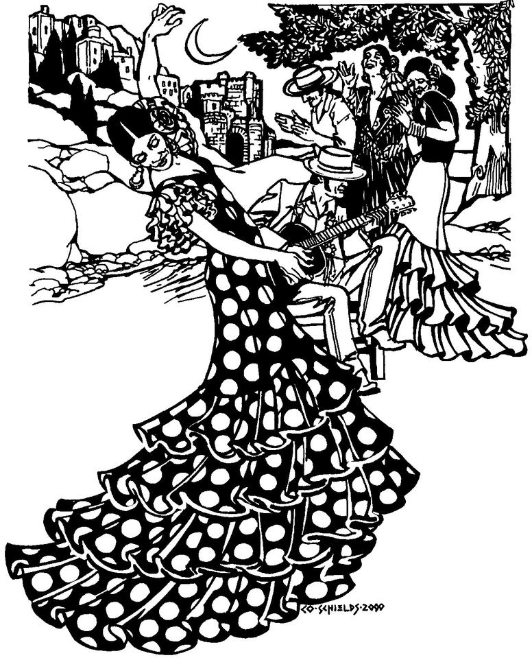 Folkwear 140 Flamenco Dress & Practice Skirt