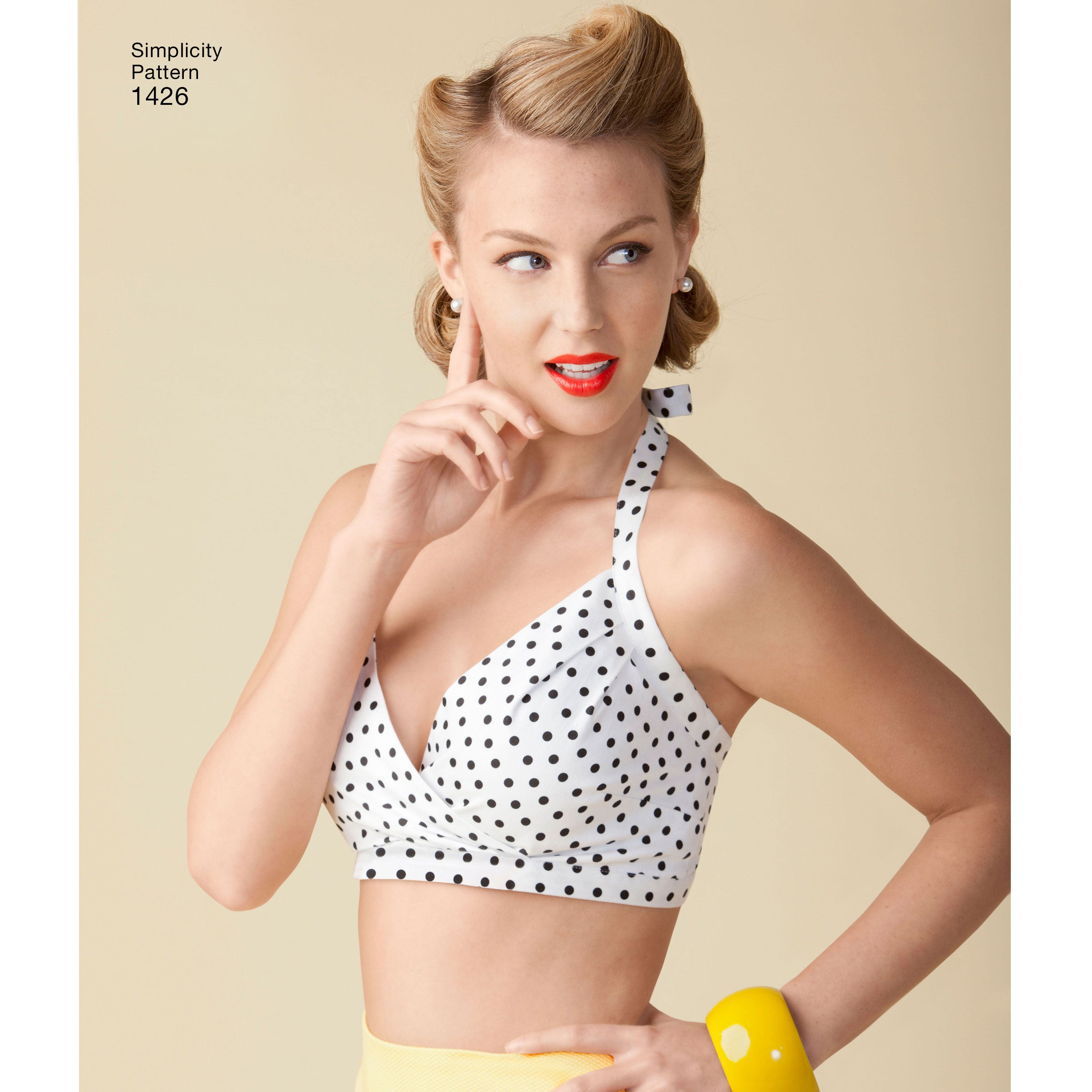 Simplicity Vintage 1950's Bra Tops S1426