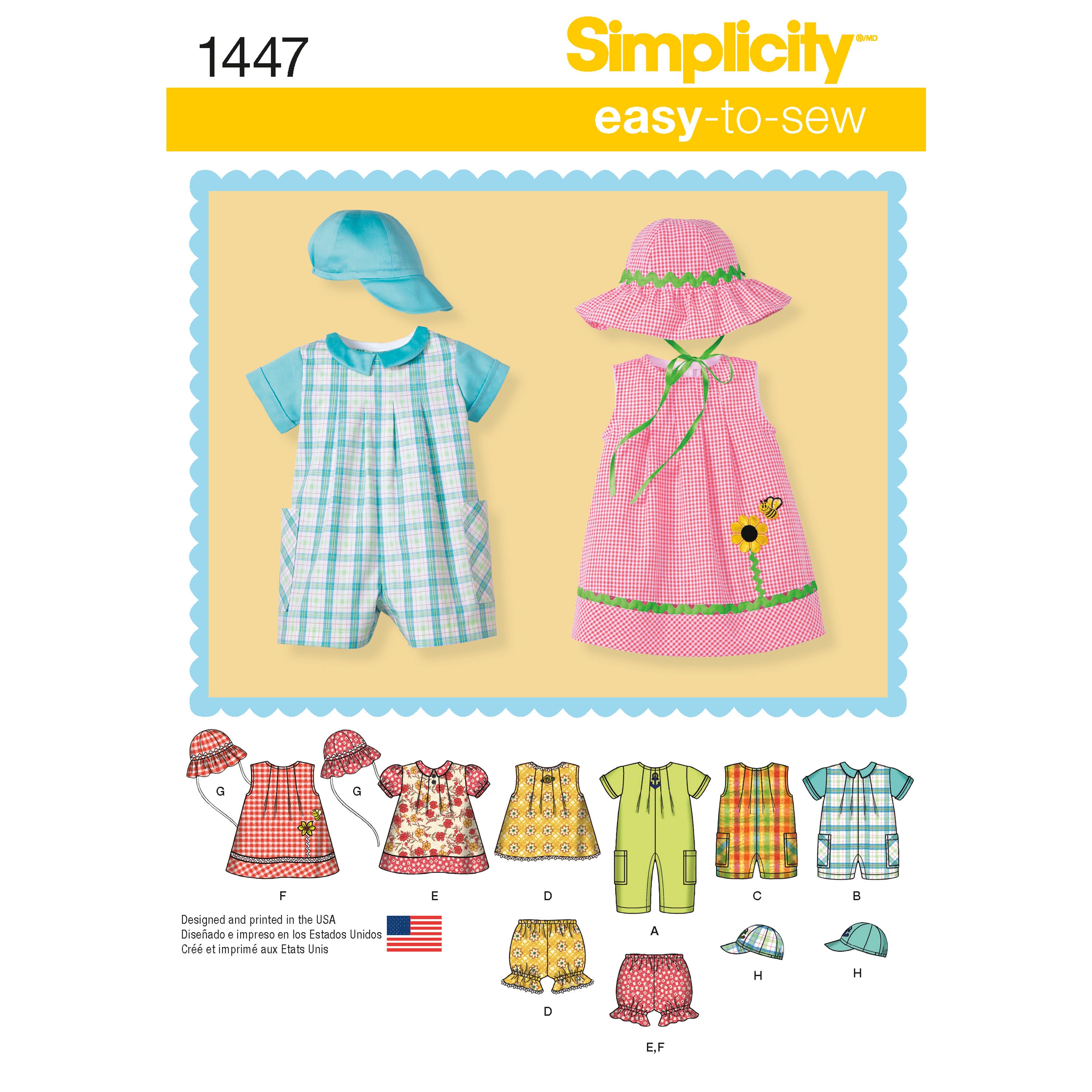 Suiページ Simplicity Babies' Outfits S1447 – The Fold Line