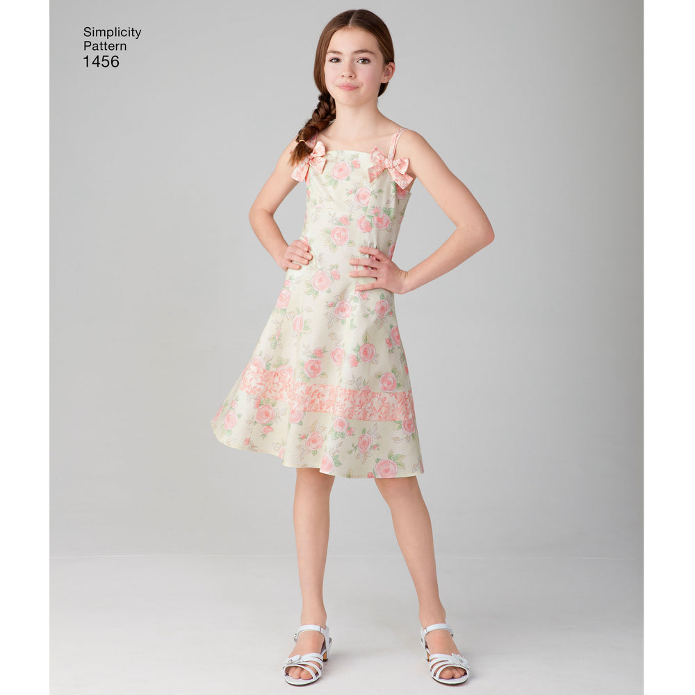 Simplicity Child/Teens Dresses and Hat S1456