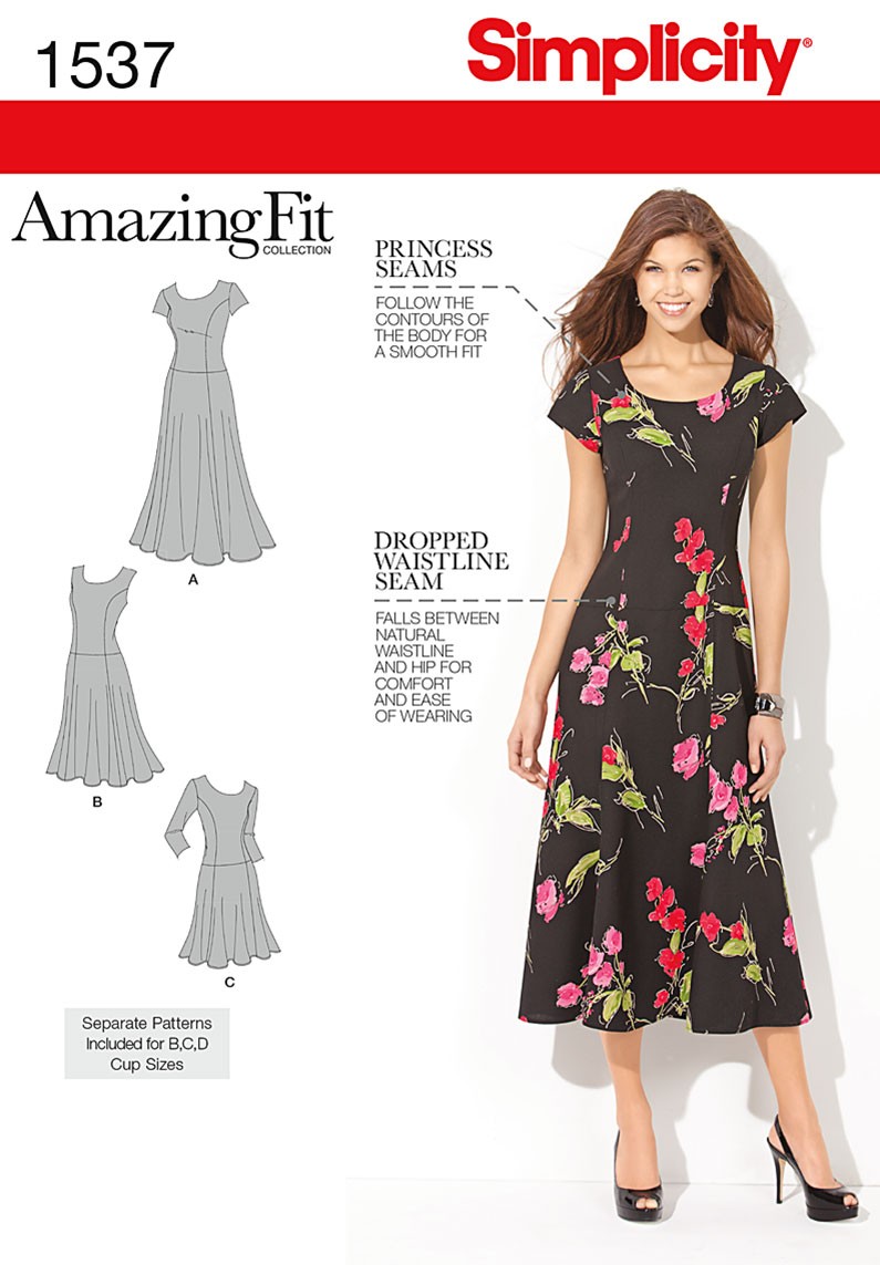 Simplicity Amazing Fit Dress S1537