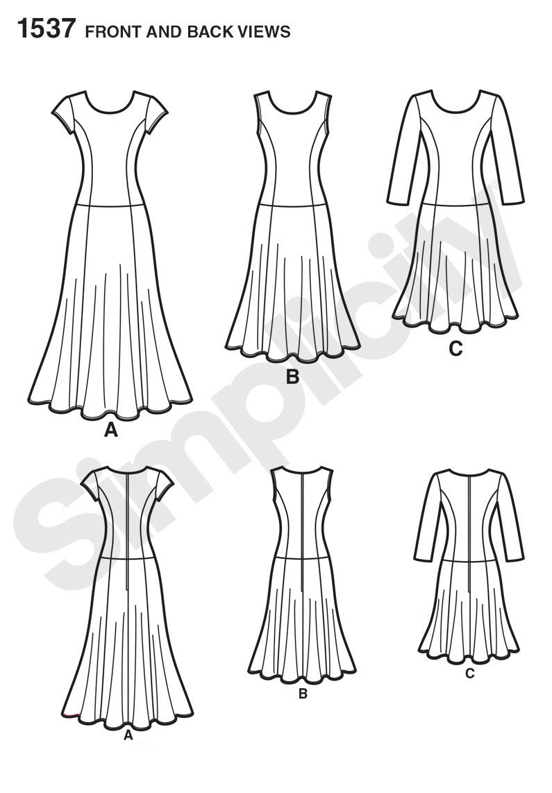 Simplicity Amazing Fit Dress S1537 The Fold Line Simplicity Amazing Fit Dress S1537 The Fold Line