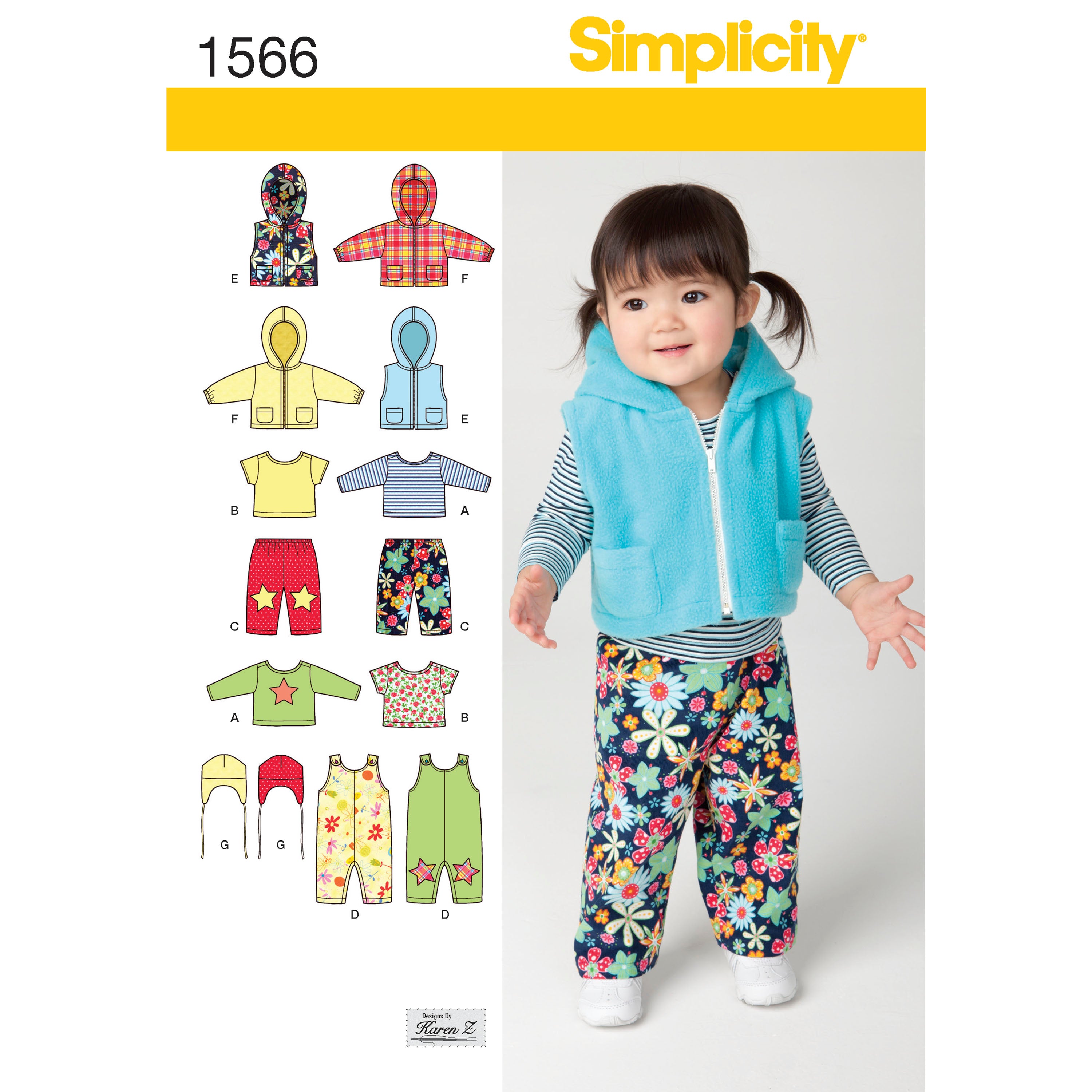 Simplicity Baby's Outfits S1566