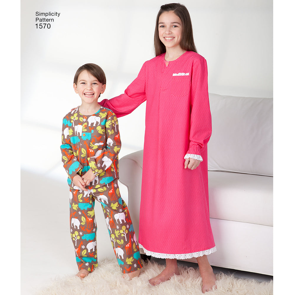 Simplicity Child/Teen Nightwear S1570