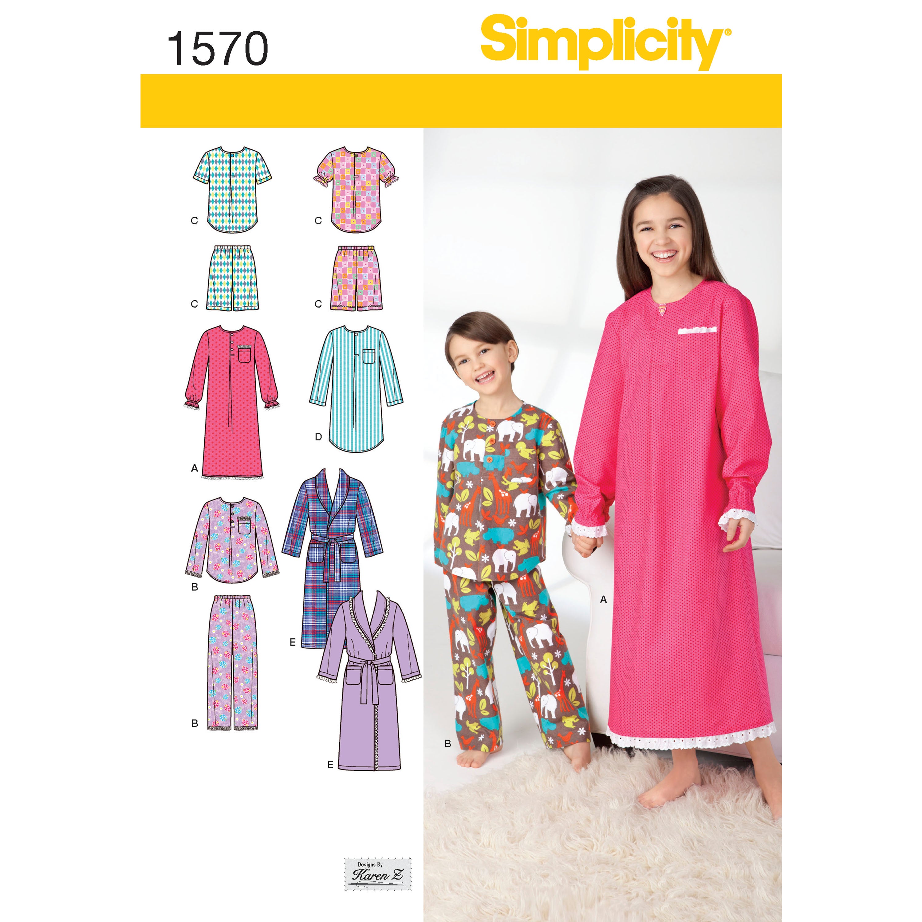 Simplicity Child/Teen Nightwear S1570