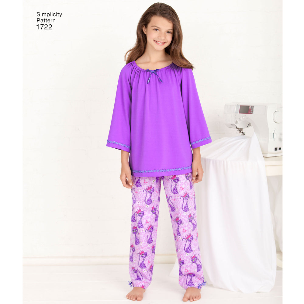 Simplicity Child/Teen Nightwear S1722