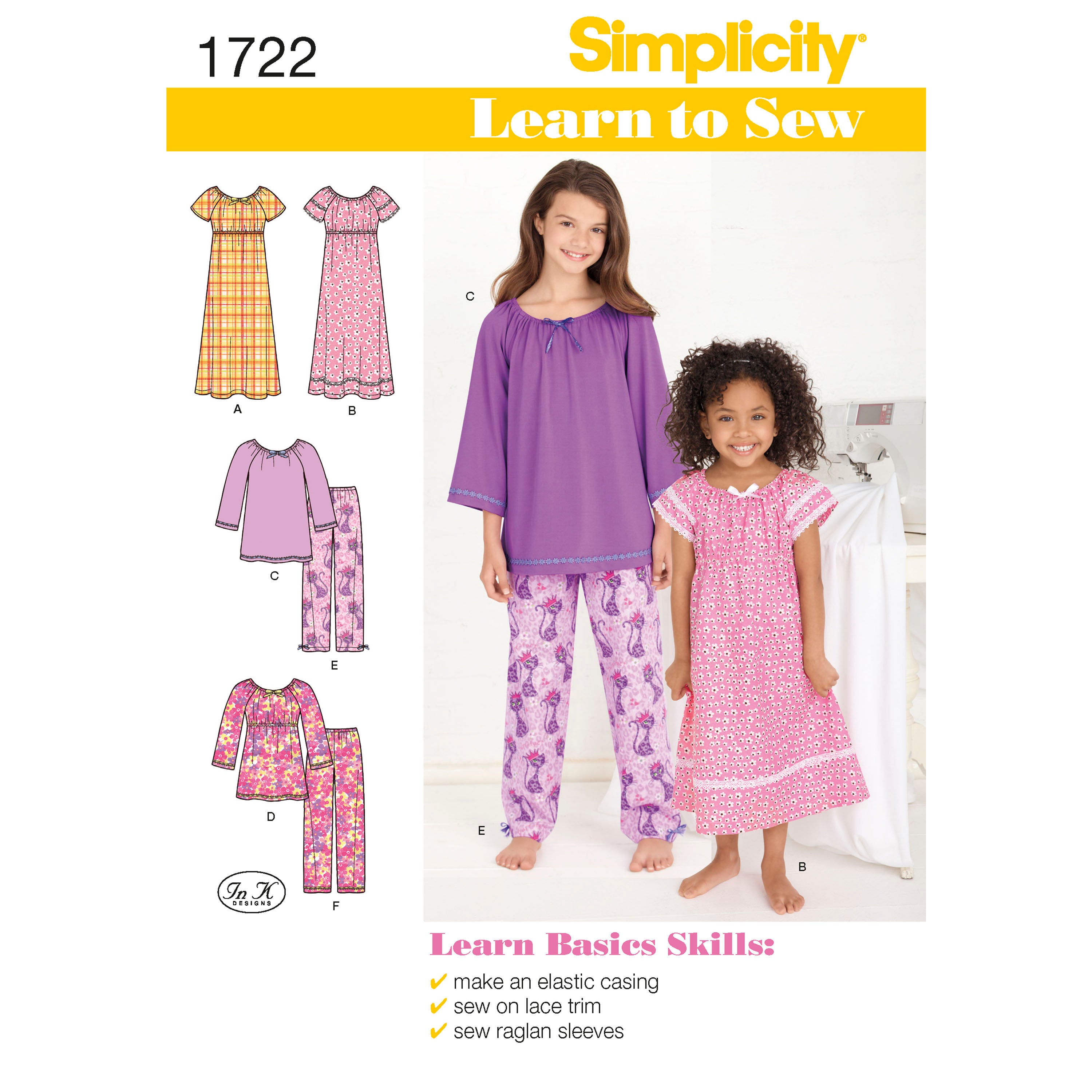 Simplicity Child/Teen Nightwear S1722