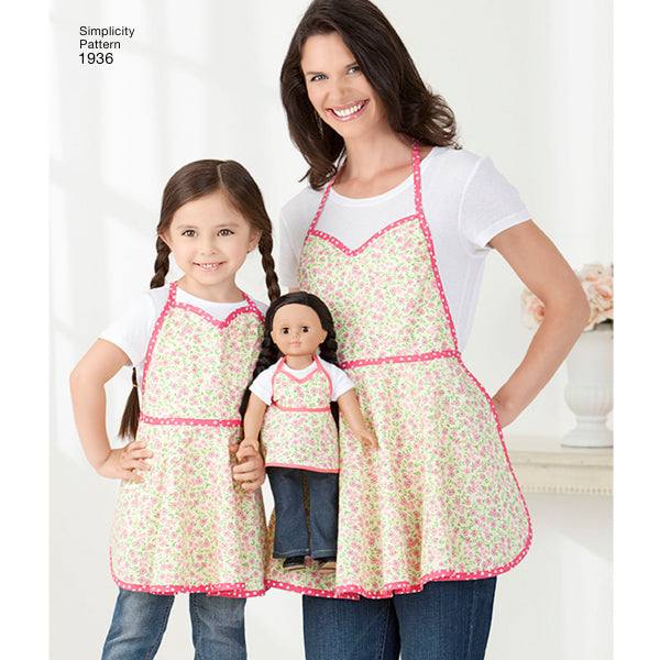 Simplicity Women's/Children's Aprons S1936