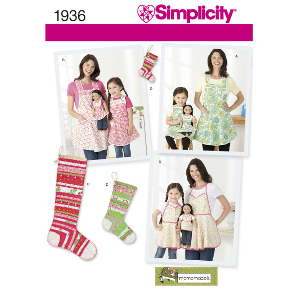 Simplicity Women's/Children's Aprons S1936