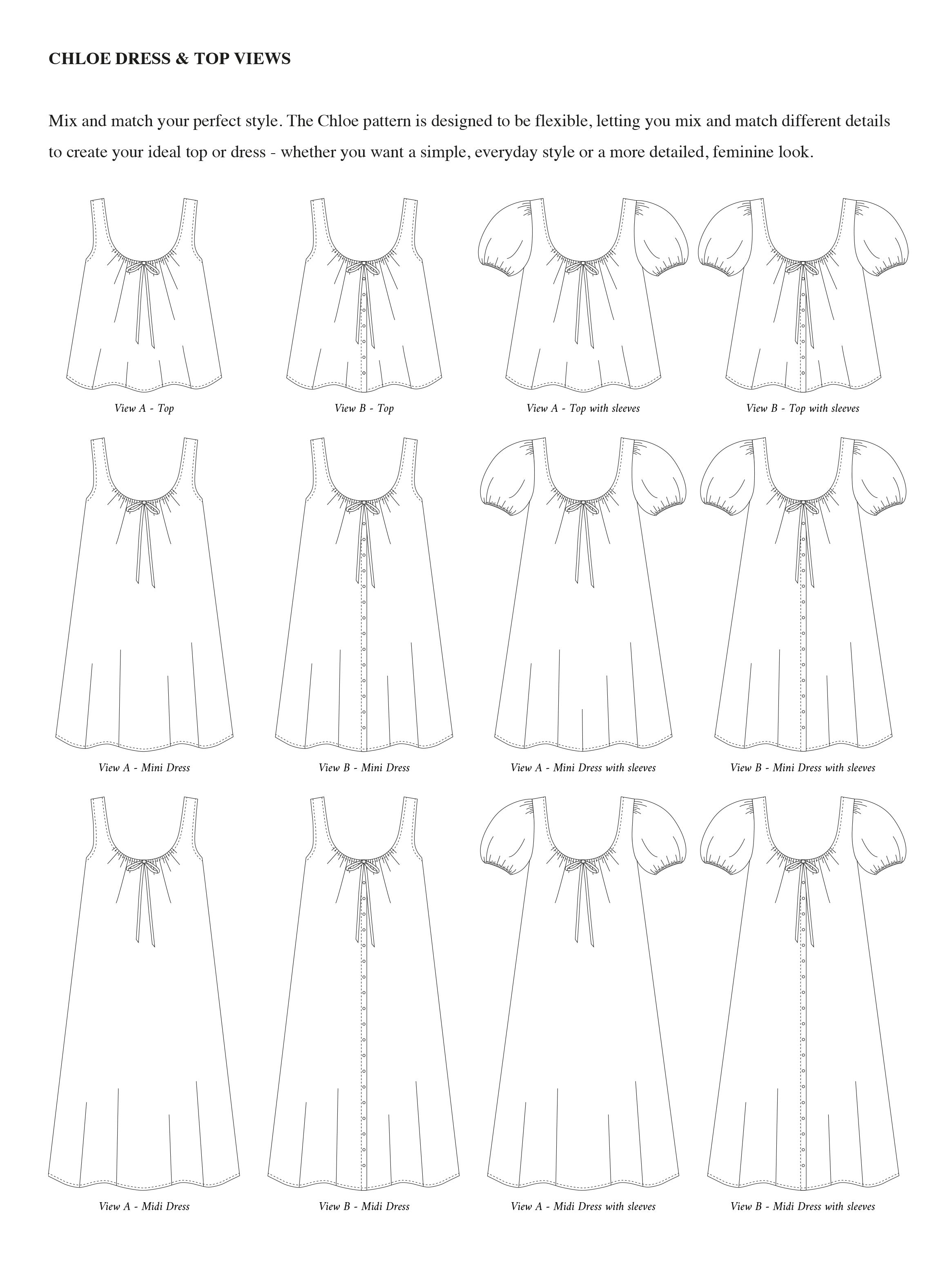 Silversaga Patterns Chloe Dress and Top
