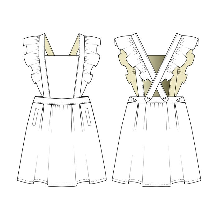 You Made My Day 19th of January Ruffles Overall Dress & Skirt