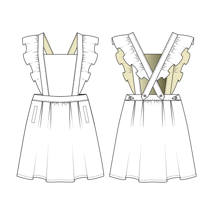 You Made My Day Children's 19th of January Ruffles Overall Dress & Skirt