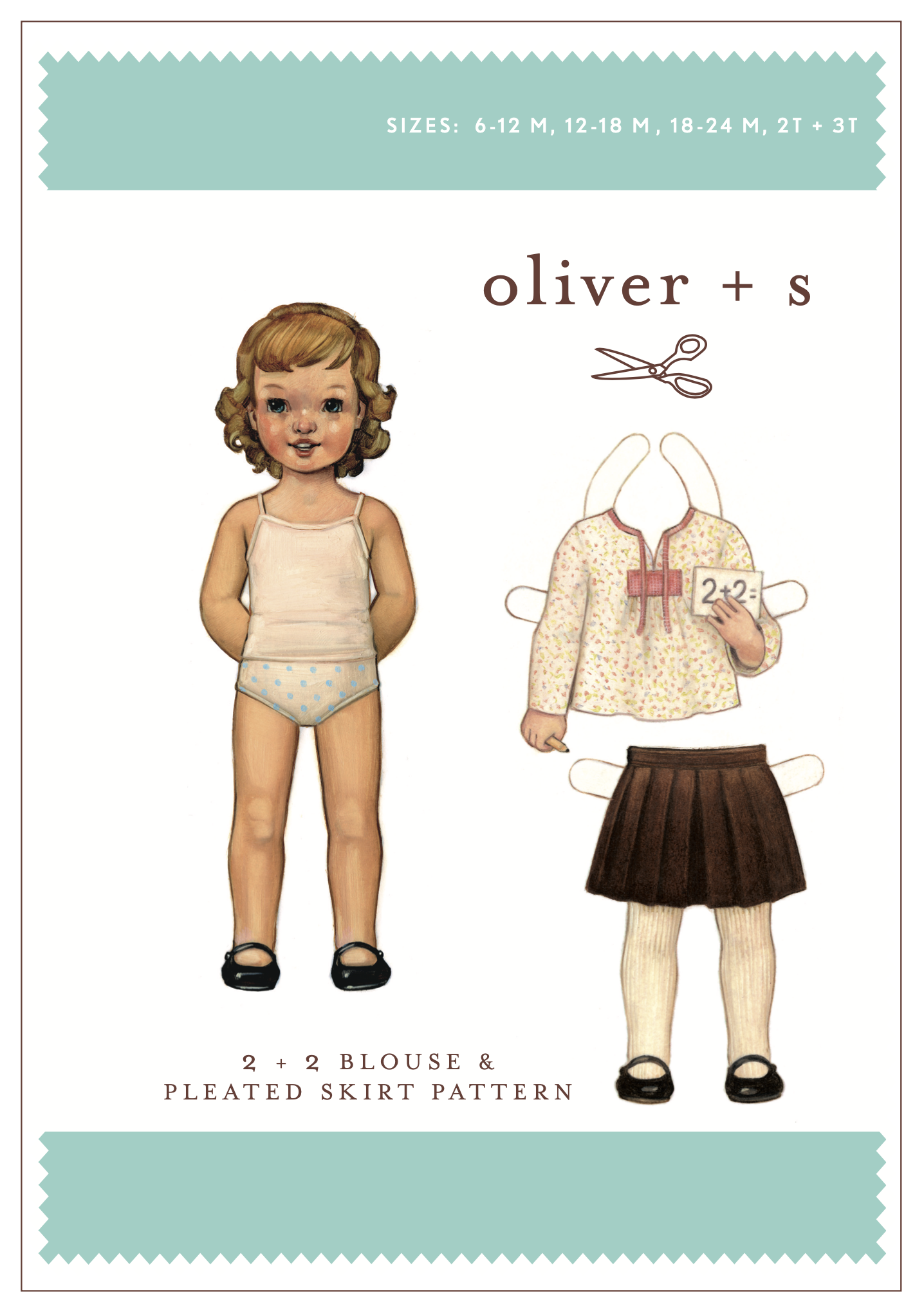 Oliver + S 2 + 2 Blouse & Pleated Skirt PDF