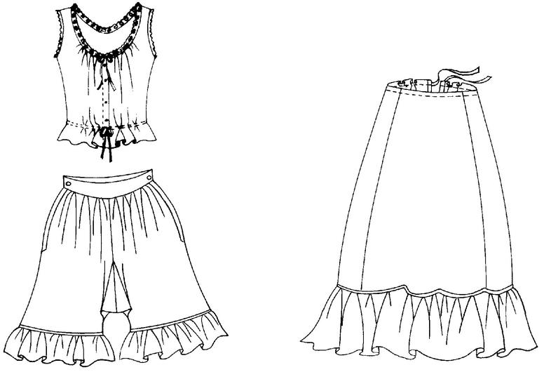 Folkwear 203 Edwardian Underthings