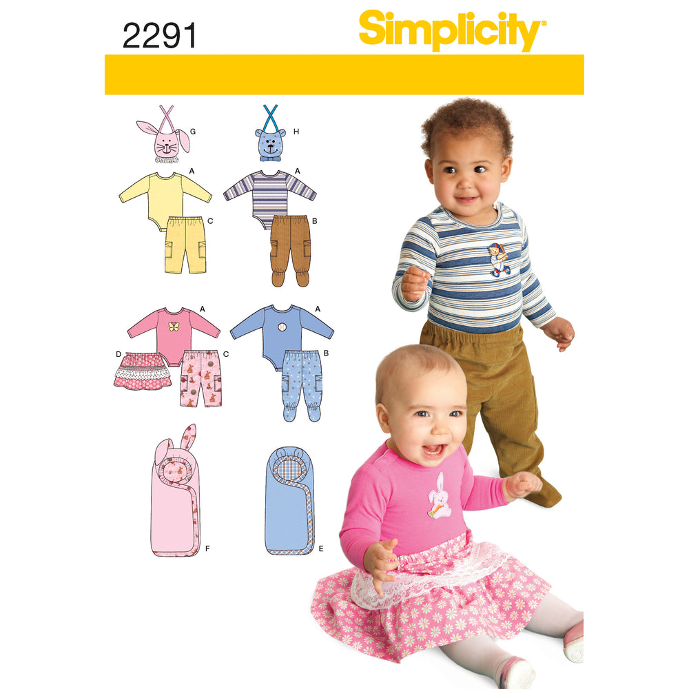 Simplicity Trousers, Skirt & Bodysuit S2291