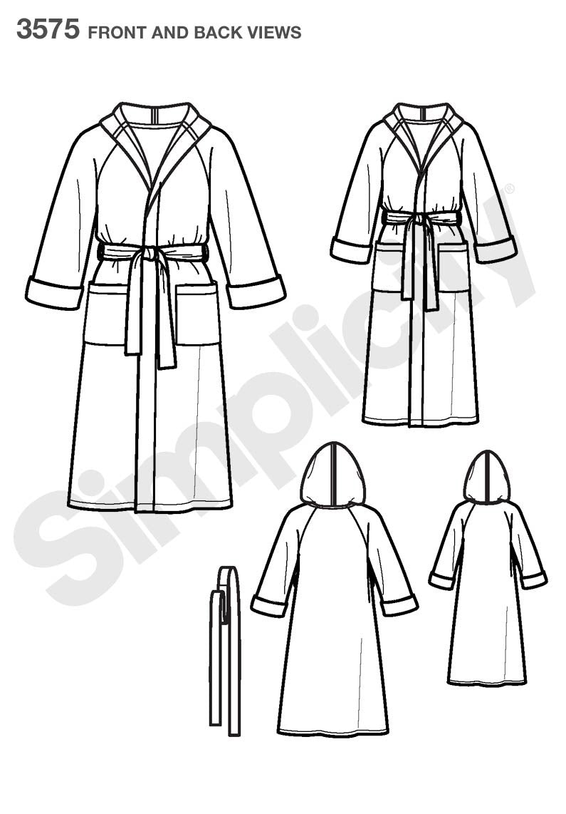 Simplicity Family Robes S3575