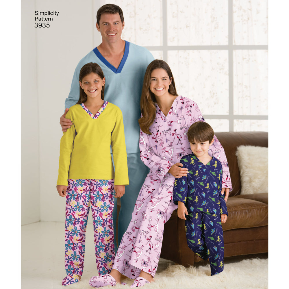 Simplicity Family Pyjamas S3935