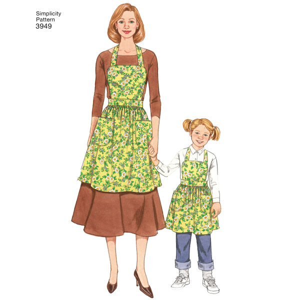 Simplicity Women's/Children's Aprons S3949