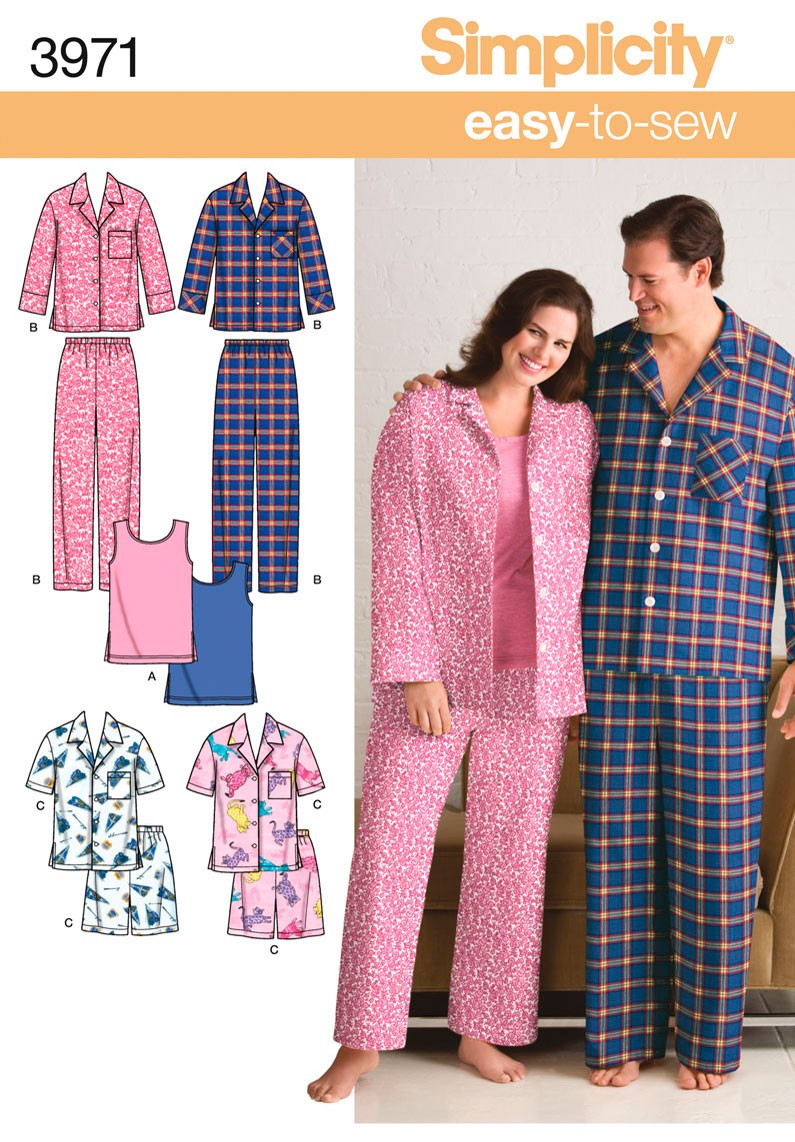 Simplicity His and Hers Nightwear S3971