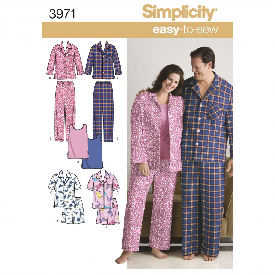 Simplicity His and Hers Nightwear S3971
