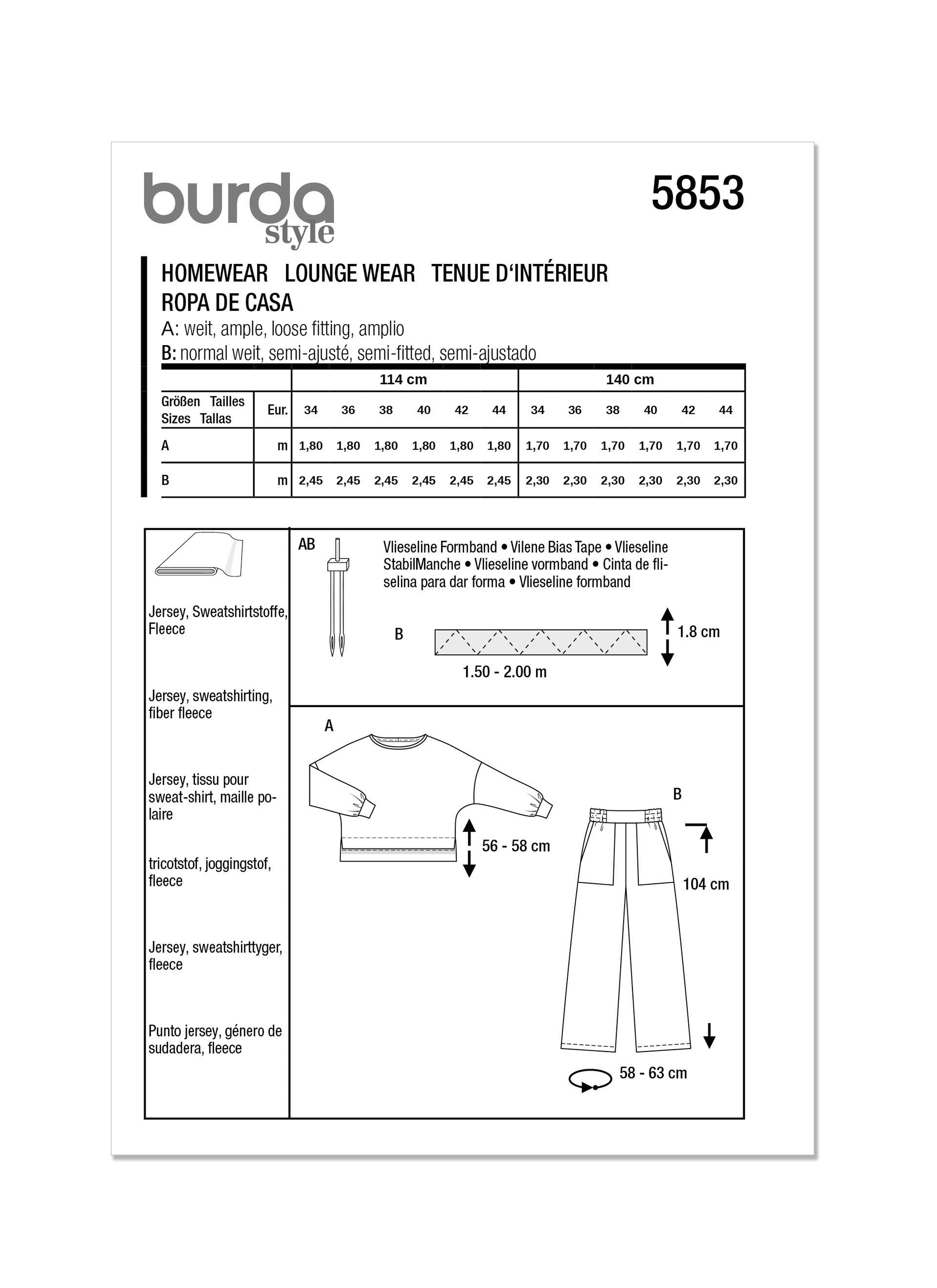 Burda Loungewear 5853