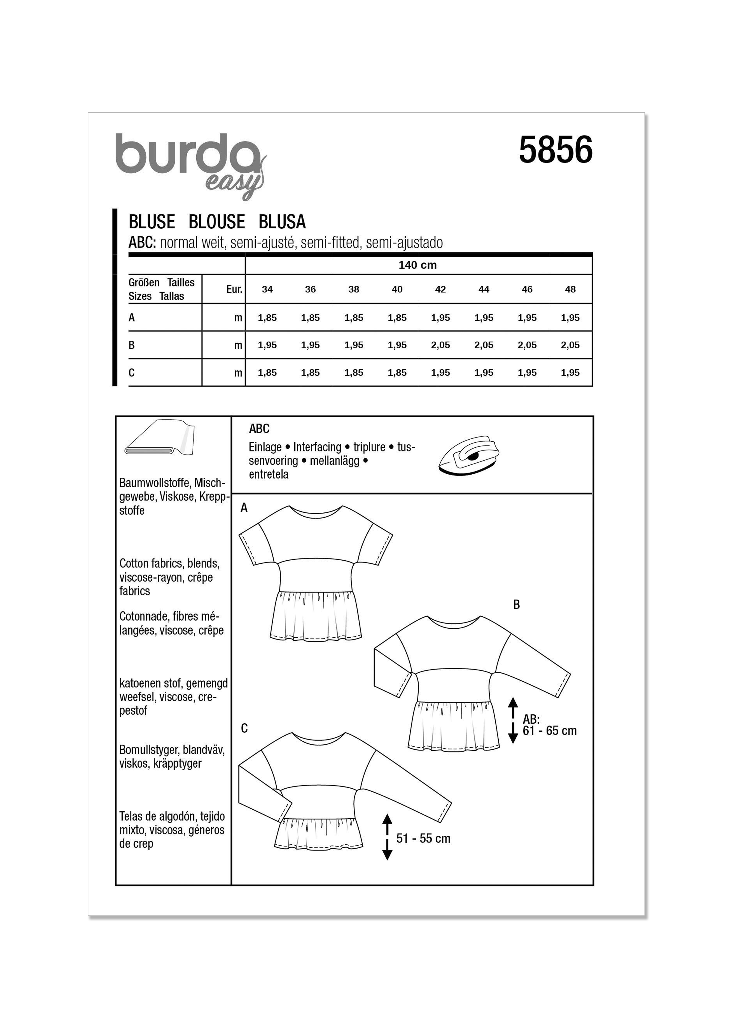 Burda Blouse 5856