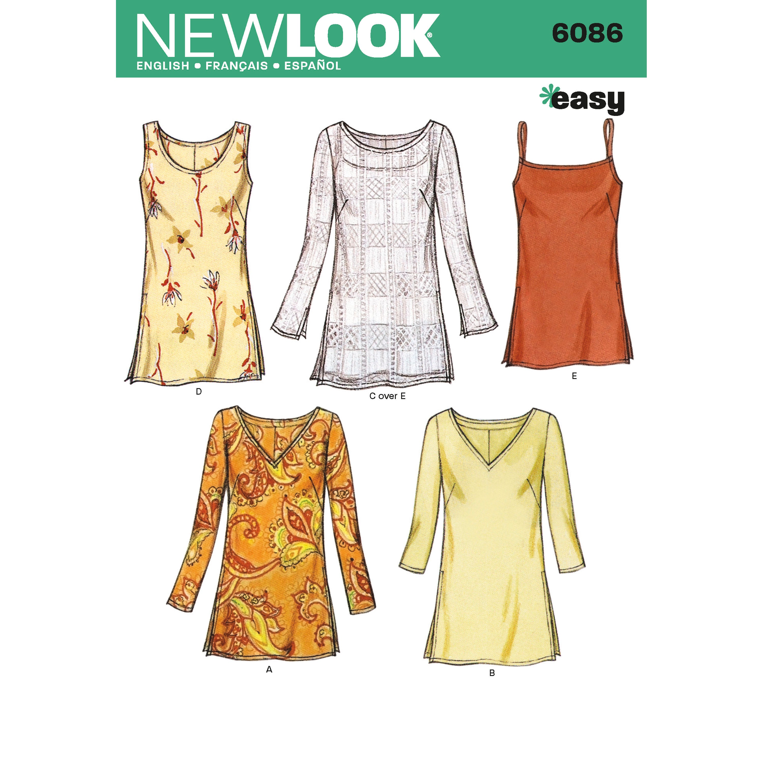 New Look Tops N6086