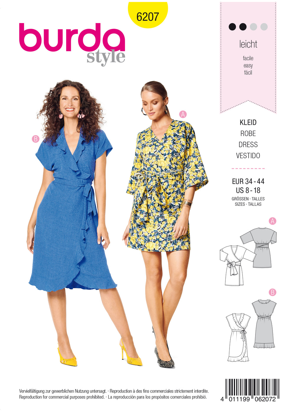 Burda Wrap Dress 6207