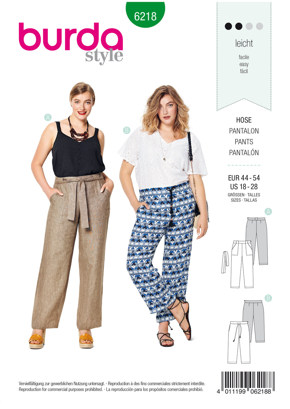 Burda Trousers 6218