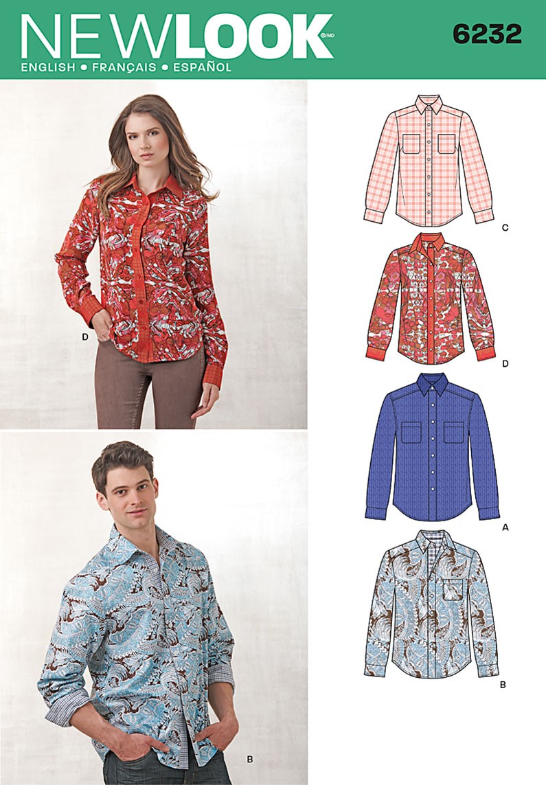 New Look Unisex Shirt 6232 – The Fold Line