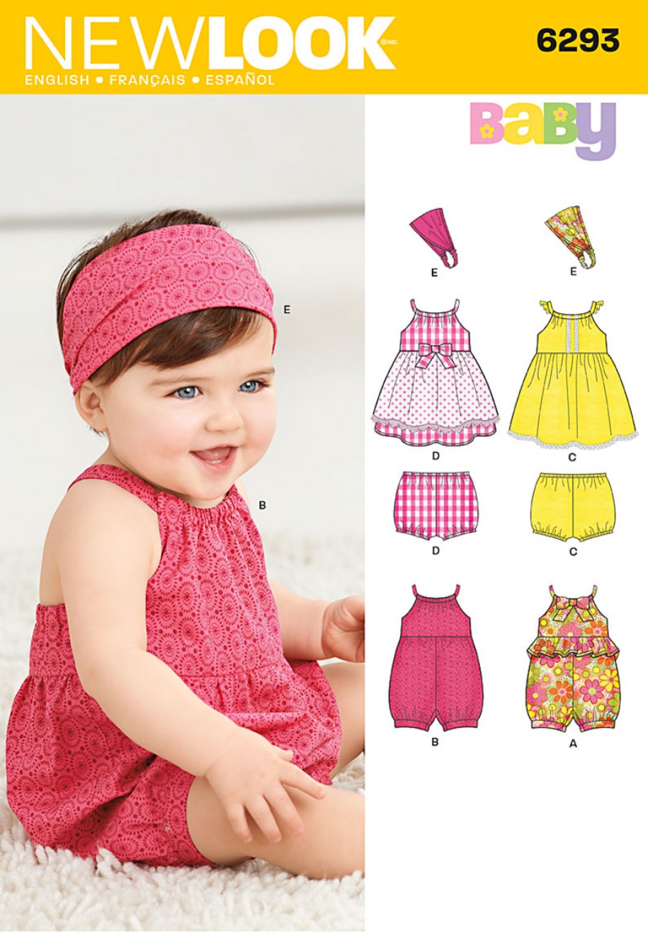 New Look Baby's Rompers and Dresses N6293